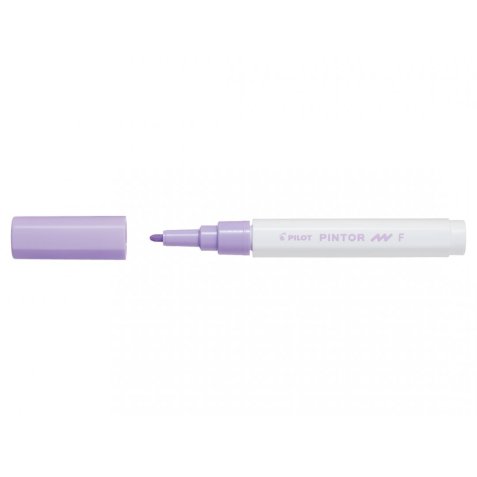 Marqueur pilot pintor peinture base d'eau ultra-couvrante multi surface pointe fine résistante coloris violet pastel