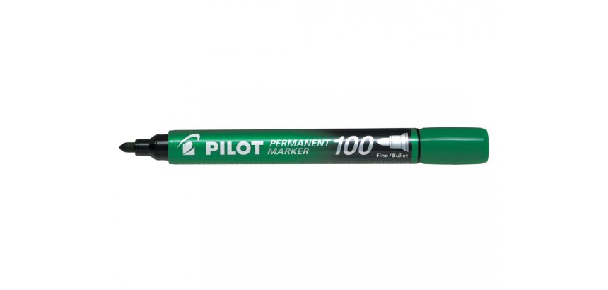 Marqueur permanent MARKER 100 pointe conique fine encre vert