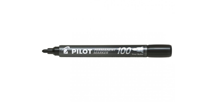 Marqueur permanent MARKER 100 pointe conique fine encre Noir