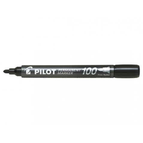 Marqueur permanent MARKER 100 pointe conique fine encre Noir