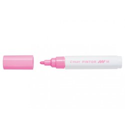 Marqueur pilot pintor peinture base d'eau ultra-couvrante multi surface pointe moyenne résistante coloris rose