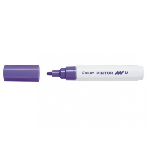 Marqueur pilot pintor peinture base d'eau ultra-couvrante multi surface pointe moyenne résistante coloris violet