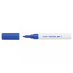 Marqueur pilot pintor peinture base d'eau ultra-couvrante multi surface pointe fine résistante coloris bleu