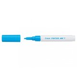 Marqueur pilot pintor peinture base d'eau ultra-couvrante multi surface pointe fine résistante coloris bleu clair