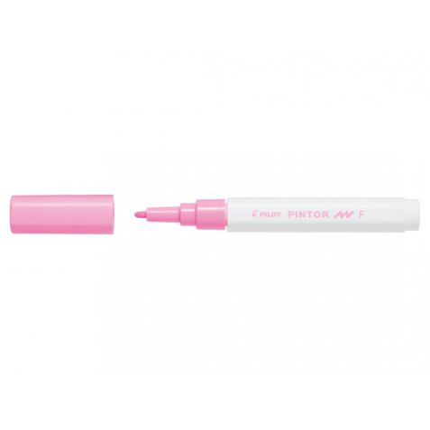 Marqueur pilot pintor peinture base d'eau ultra-couvrante multi surface pointe fine résistante coloris rose