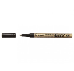 Marqueur pilot feutre permanent encre métallique pointe finenon biseautée 4mm or