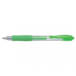 Stylo roller encre gel G-2. Pointe moyenne 07 RT. Couleur Vert néon