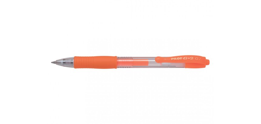 Stylo à encre gel G2 07 Néon, orange néon