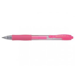 Stylo roller encre gel G-2. Pointe moyenne 07 RT. Couleur Rose néon