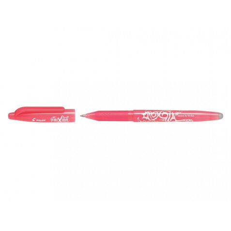 Roller pilot frixion ball encre gel pointe moyenne      coloris rose corail