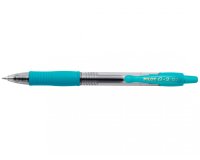 Roller pilot g2+ 7 fun ecriture moyenne 0.4mm encre gel retractable corps translucide grip caoutchouc turquoise