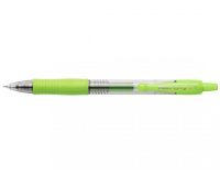 Roller pilot g2 7 fun ecriture moyenne 0.4mm encre gel retractable corps translucide grip caoutchouc citron vert