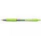 Roller pilot g2 7 fun ecriture moyenne 0.4mm encre gel retractable corps translucide grip caoutchouc citron vert