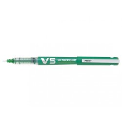 Roller pilot v5 rechargeable écriture fine 0.3mm niveau encre liquide visible écologique régulateur débit vert