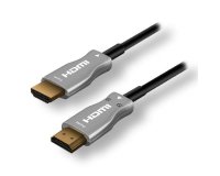 MCL MC385FO-30M câble HDMI HDMI Type A (Standard) Noir, Argent