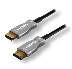 MCL MC385FO-20M câble HDMI HDMI Type A (Standard) Noir, Argent