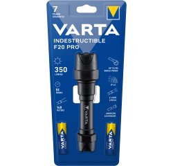 Varta Indestructible F20 Pro Negro Linterna de mano LED