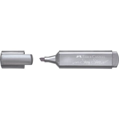 Surligneur faber castell textliner tl 46 metallic      shiny silver