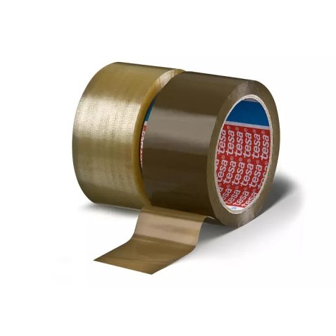 Adhésif d'emballage en Polypropylène 42 microns - H50 mm x L66 mètres Havane
