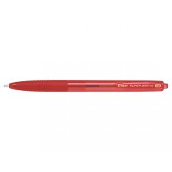 Stylo-bille pilot super grip g rétractable pointe extra large coloris rouge