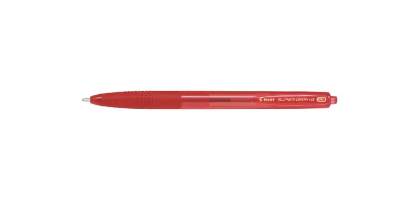 Stylo-bille pilot super grip g rétractable pointe extra large coloris rouge