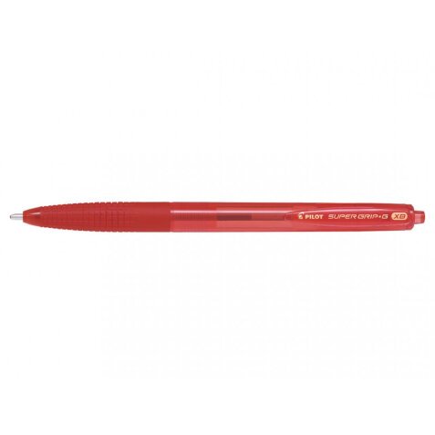 Stylo-bille pilot super grip g rétractable pointe extra large coloris rouge