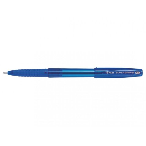 Stylo à bille Super Grip G à capuchon avec grip ergonomique, pointe extra-large rechargeable. Bleu