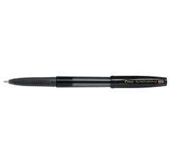 Stylo-bille pilot super grip g cap pointe extra large coloris noir