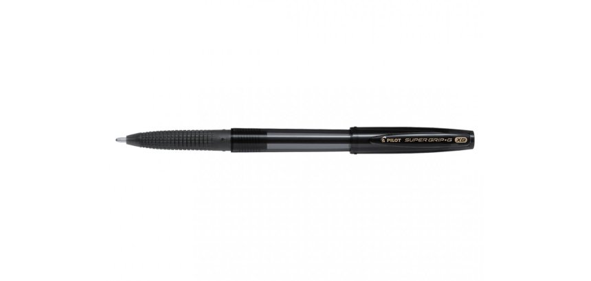 Stylo-bille pilot super grip g cap pointe extra large coloris noir