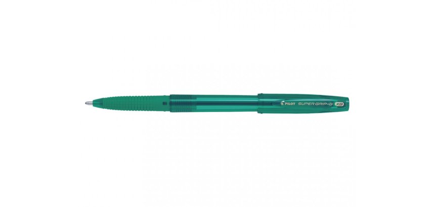 Stylo-bille pilot super grip g cap pointe extra large coloris vert