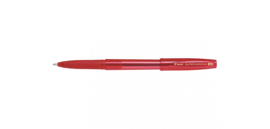 Stylo-bille pilot super grip g cap pointe extra large coloris rouge