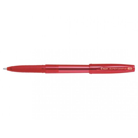 Stylo à bille Super Grip G à capuchon avec grip ergonomique, pointe extra-large rechargeable. Rouge