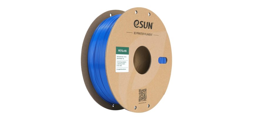 eSUN PETG+HS PETg (polyethylene terephthalate glycol-modified) Blue 1 kg