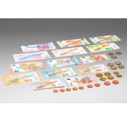 Pieces et billets euros factices wissner