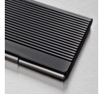 Étui pour cartes de visite, métal, noir mat