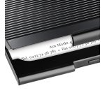 Étui pour cartes de visite, métal, noir mat