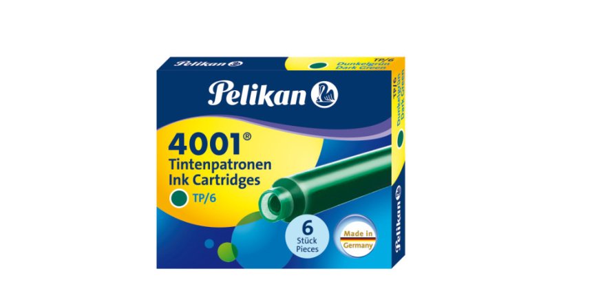 Cartouches d'encre 4001 TP/6, vert foncé