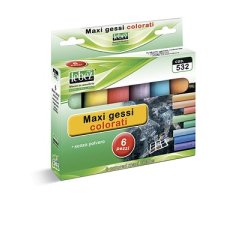 Lebez 532 gesso per lavagna Multicolore 6 pz