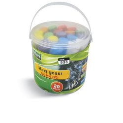 Lebez 533 gesso per lavagna Multicolore 20 pz