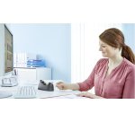 Dévidoir de table Easy Cut Curve, équipé, transparent