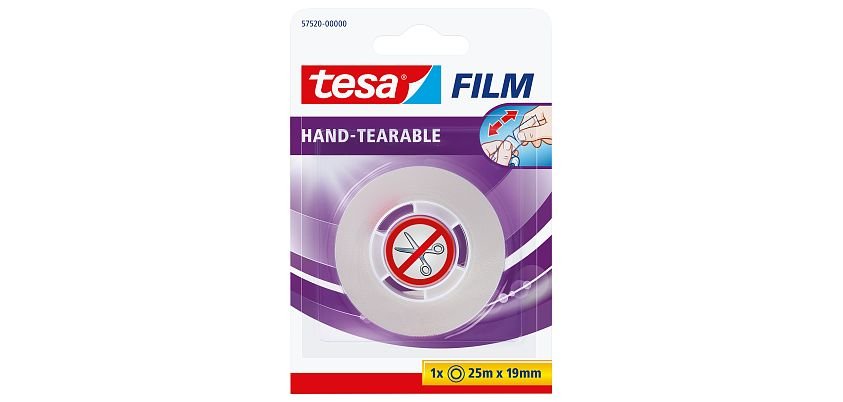 Rouleau d'adhésif transparent 19 mm x 25 m Fini les ciseaux