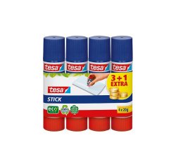 STICK Bâton de colle, 20 g, 3+1 Pack promotionnel
