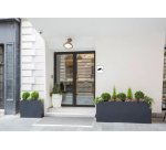 Panneau PVC adhésif antidérapant Video surveillance 20x20 cm - Blanc