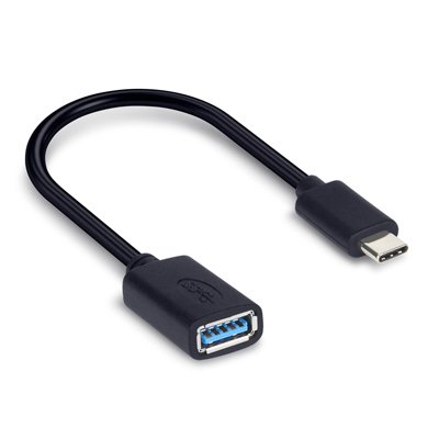 Hamlet XADTC-U2A-MF02 cavo USB USB 3.2 Gen 1 (3.1 Gen 1) 0,2 m USB A USB C Nero