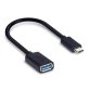 Hamlet XADTC-U2A-MF02 cavo USB USB 3.2 Gen 1 (3.1 Gen 1) 0,2 m USB A USB C Nero