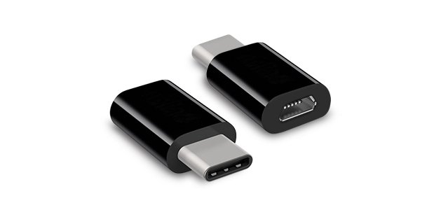 Hamlet XADTC-UM-MF adattatore per inversione del genere dei cavi USB-C Micro USB Nero