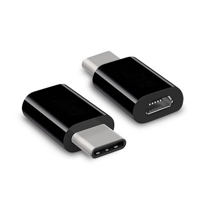 Hamlet XADTC-UM-MF adattatore per inversione del genere dei cavi USB-C Micro USB Nero