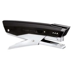 Pince à agrafer maped essentials métal 80x32x205mm 20f agrafes 24/6 25 feuilles agrafes 26/6 coloris noir