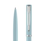 Stylo-bille waterman allure pastel pointe m capuchon clip attributs chromes coffret     cadeau bleu pastel