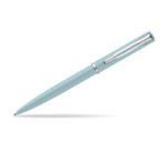 Stylo-bille waterman allure pastel pointe m capuchon clip attributs chromes coffret     cadeau bleu pastel